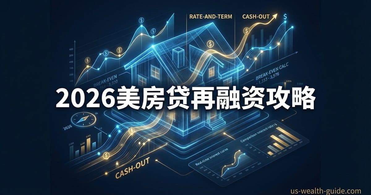 美国房贷Refinance指南:再融资类型对比、盈亏平衡计算和申请流程图