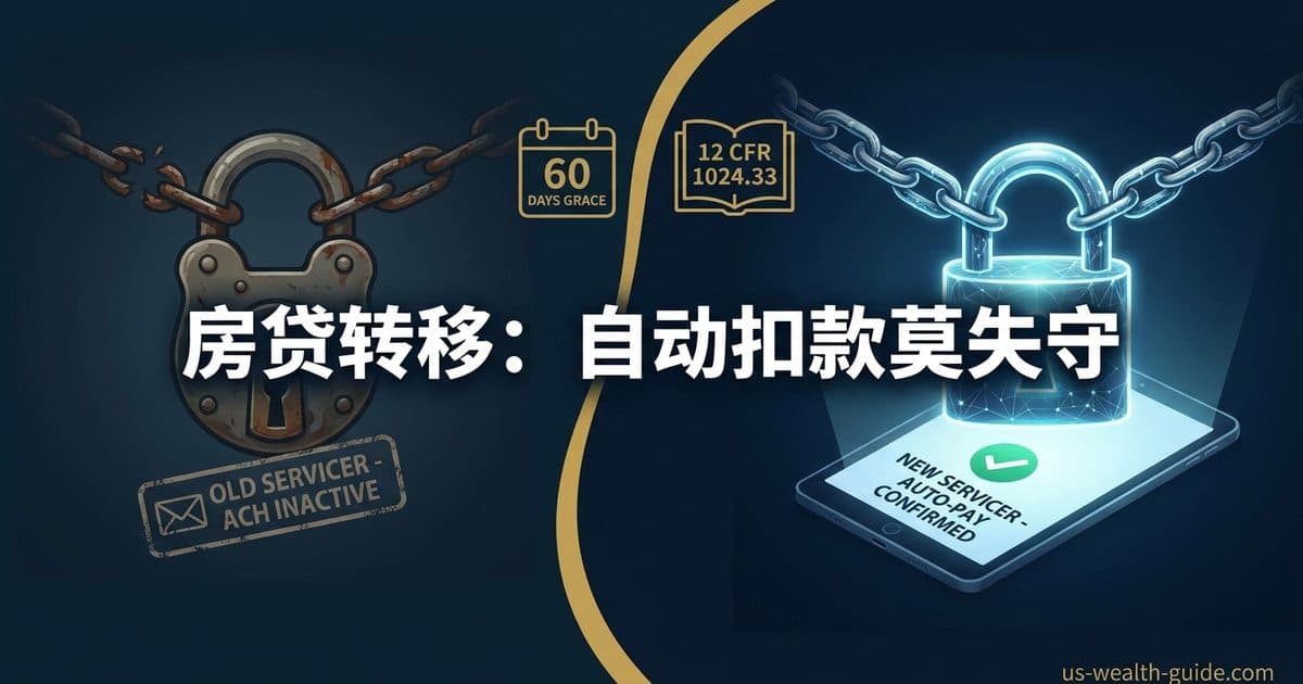 房贷服务商交接与自动付款确认的示意封面