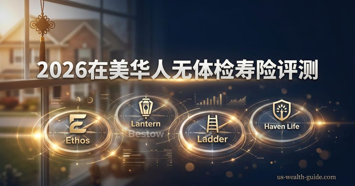 2026 无体检定期寿险对比:Ethos vs Lantern(原 Bestow)vs Ladder vs Haven Life 哪家最适合在美华人? — 美国高净财务指南博客封面图
