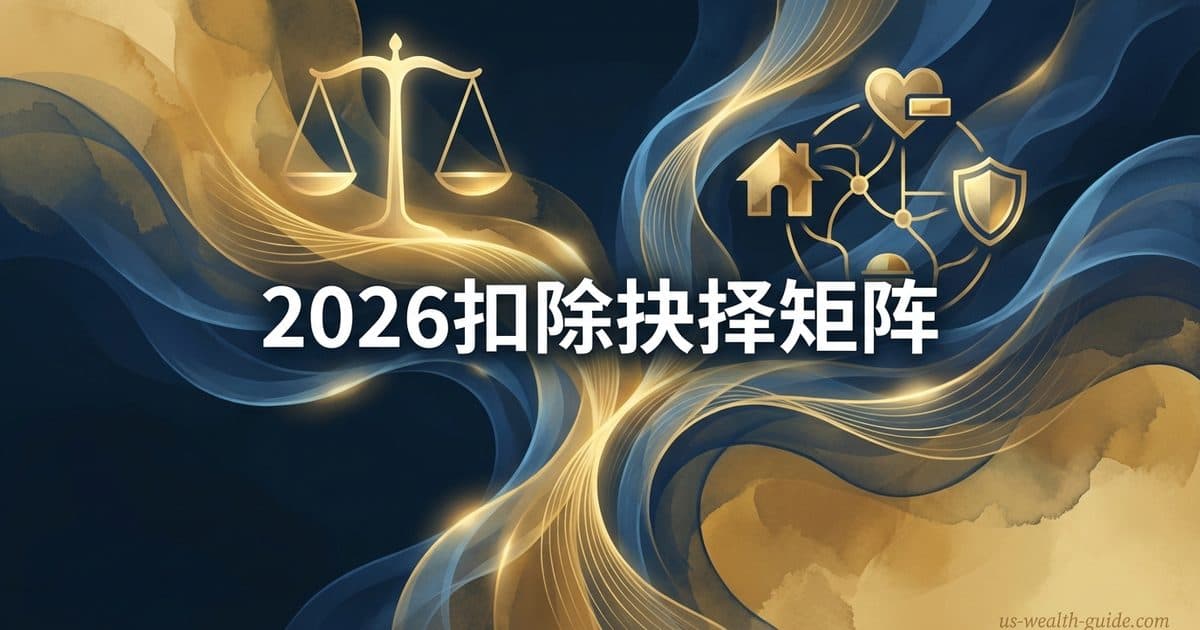 2026年OBBBA标准扣除vs逐项扣除决策矩阵:SALT $40,400上限、慈善新门槛、高收入家庭选择公式 — 美国高净财务指南博客封面图