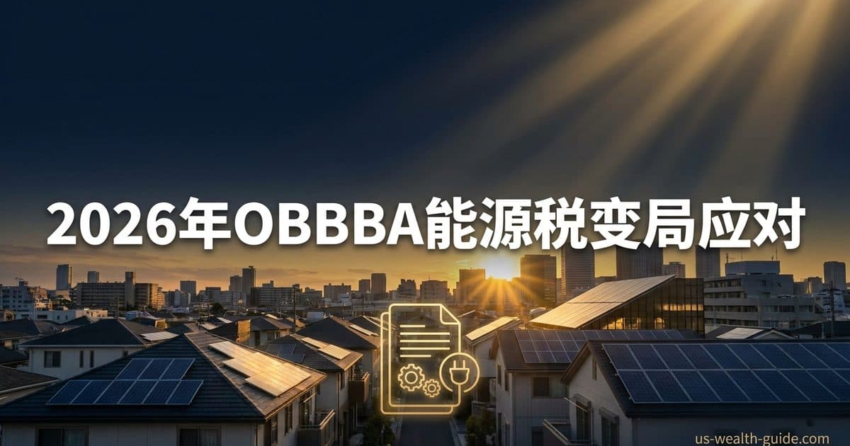 2026年OBBBA绿色能源税收优惠取消:电动车抵税、太阳能抵免终结后华人家庭的应对策略 — 美国高净财务指南博客封面图