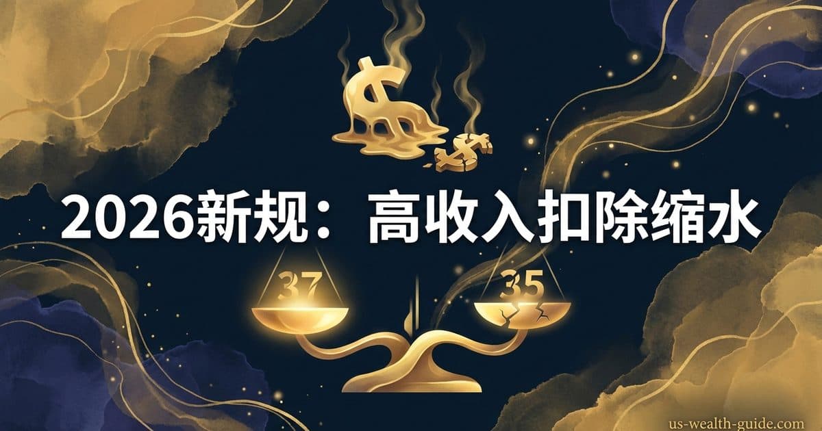2026年OBBBA逐项扣除2/37限制新规:高收入华人的每$1扣除只值35美分——完整解析与应对策略 — 美国高净财务指南博客封面图