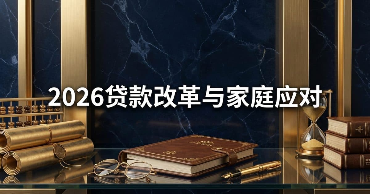 2026年OBBBA联邦学生贷款改革:终身借款上限、Grad PLUS取消与华人家庭教育成本应对 — 美国高净财务指南博客封面图