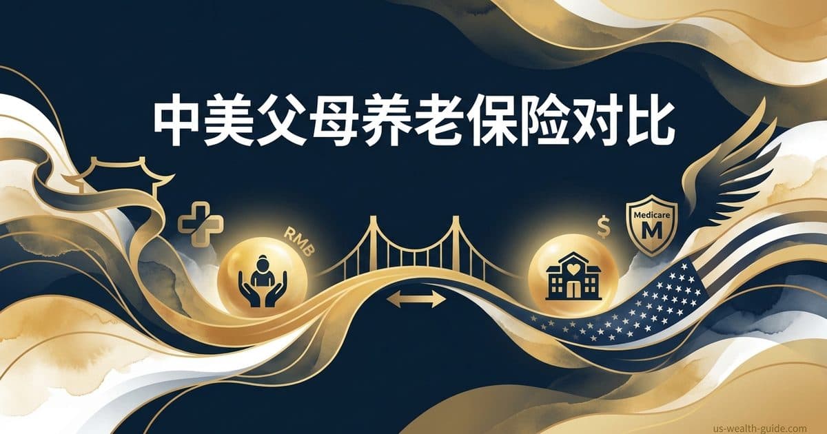 父母养老保险规划:中国父母 vs 美国父母——医保·商业险·长期护理·跨境照护现金流华人家庭对比手册 — 美国高净财务指南博客封面图
