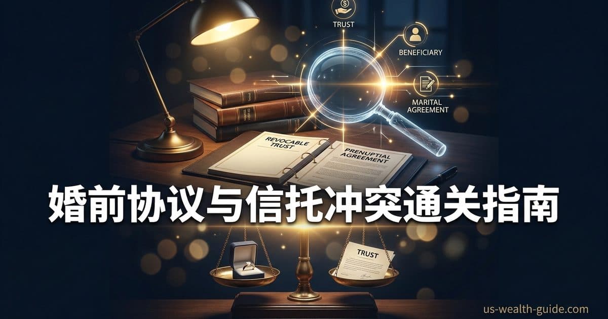 婚前协议和 estate plan / trust / beneficiary 冲突怎么查 — 美国高净财务指南博客封面图