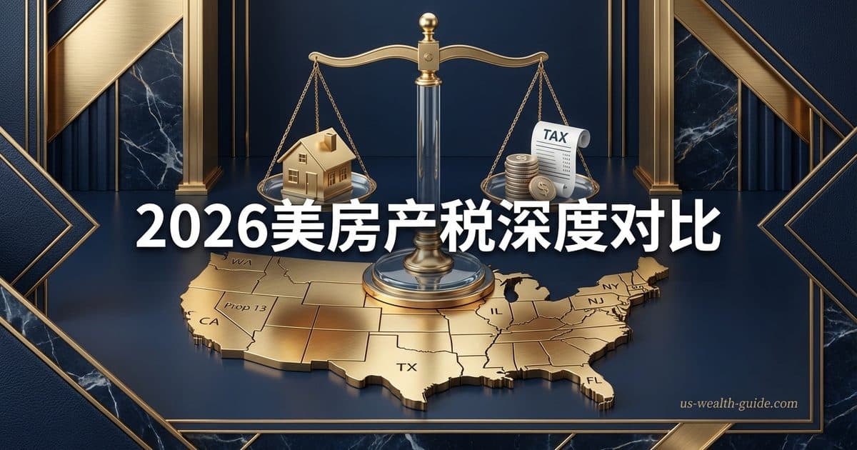 各州房产税对比地图:税率排名与华人热门居住州分析