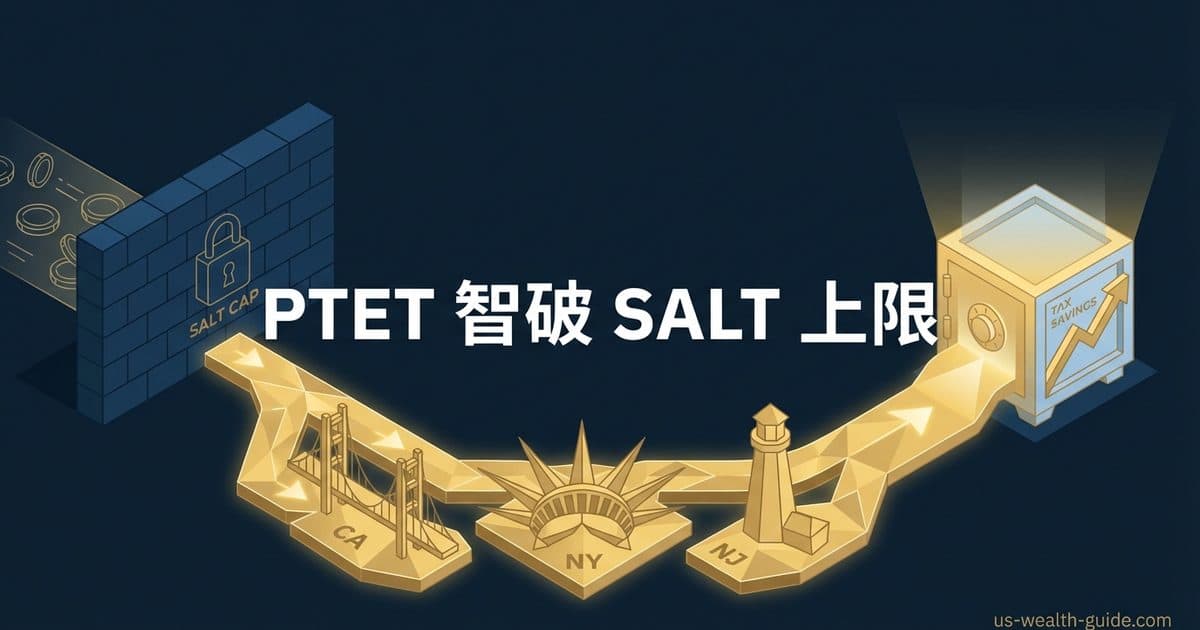 PTET穿透实体税选举完全指南:2026年加州/纽约/新泽西S-Corp绕过SALT上限的合法策略 — 美国高净财务指南博客封面图