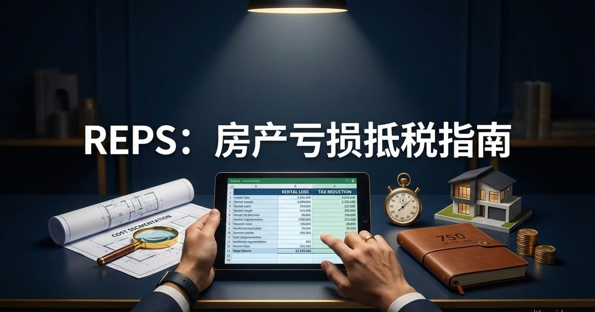 REPS房地产专业人士身份指南:要求、策略与节税案例
