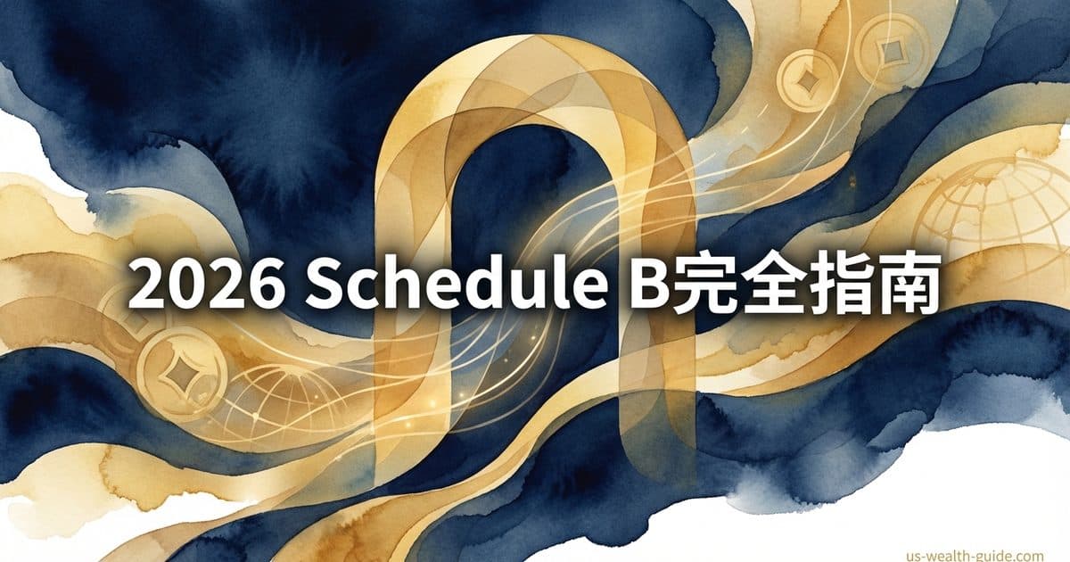 2026年Schedule B利息与股息报告完全指南 — 华人投资者税务优化