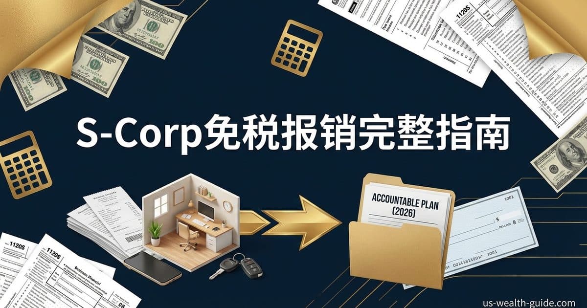 S-Corp Accountable Plan完全指南:合规报销方案将个人支出转免税报销(2026年实操) — 美国高净财务指南博客封面图