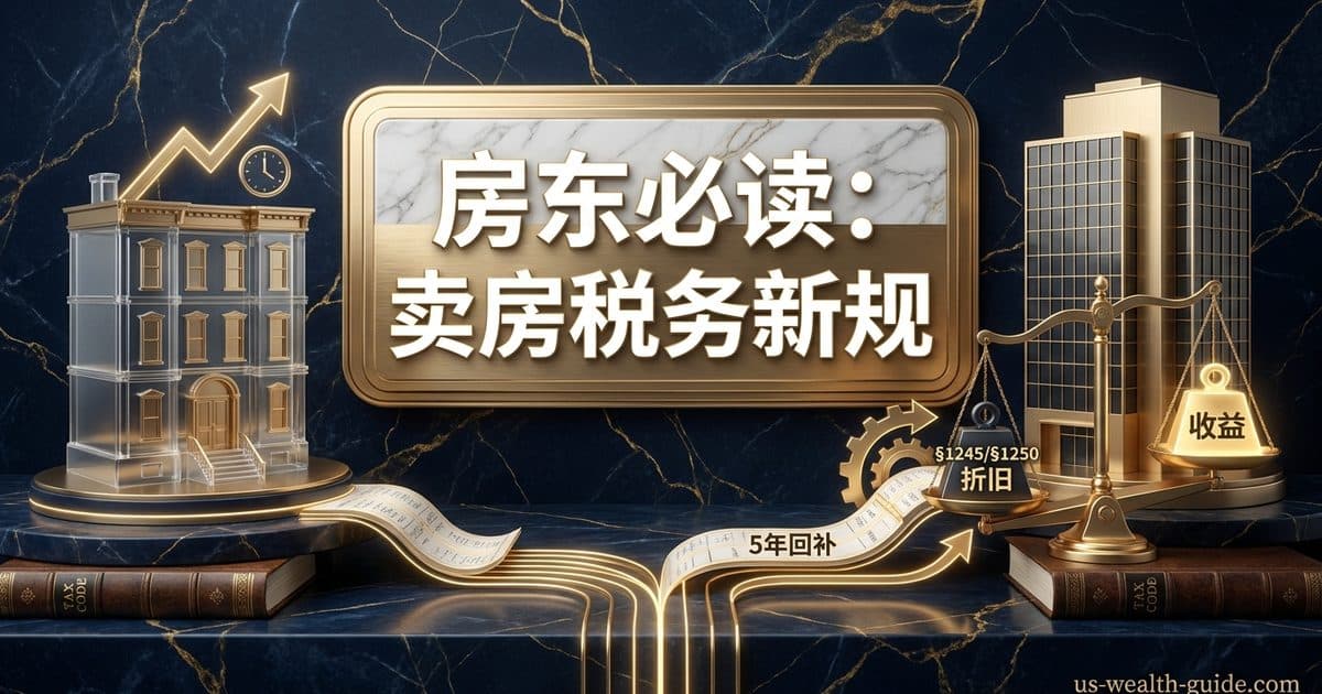 §1221 资本资产 vs §1231 经营资产:净值机制、五年回补(lookback recapture)与先回补再净额的顺序——华人房东/企业主出售经营性资产必读 — 美国高净财务指南博客封面图