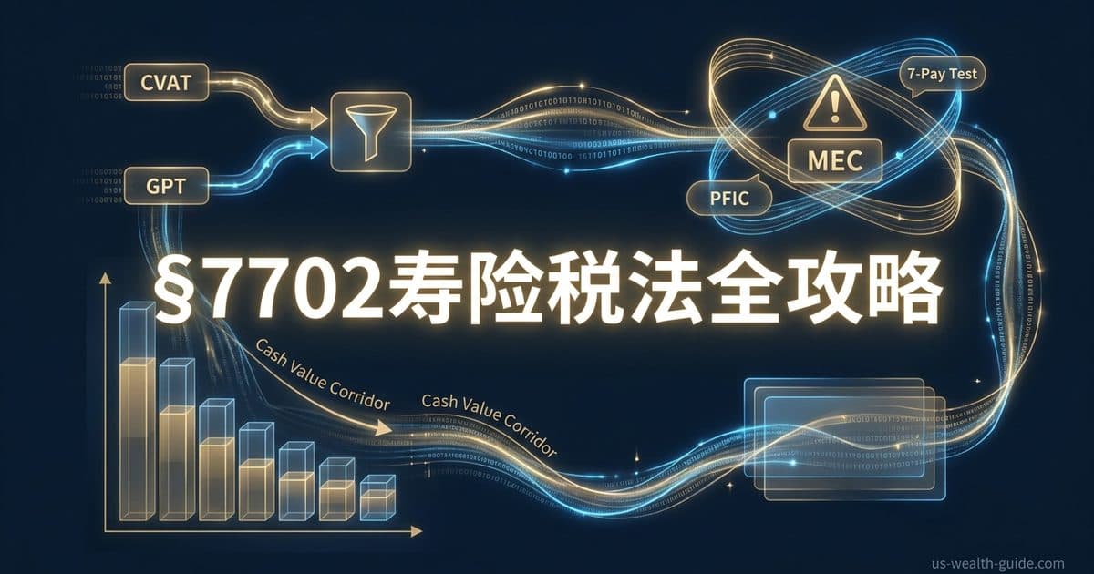 2026年美国税法§7702寿险定义完全指南:CVAT对决GPT、现金价值走廊与MEC失格避坑 — 美国高净财务指南博客封面图