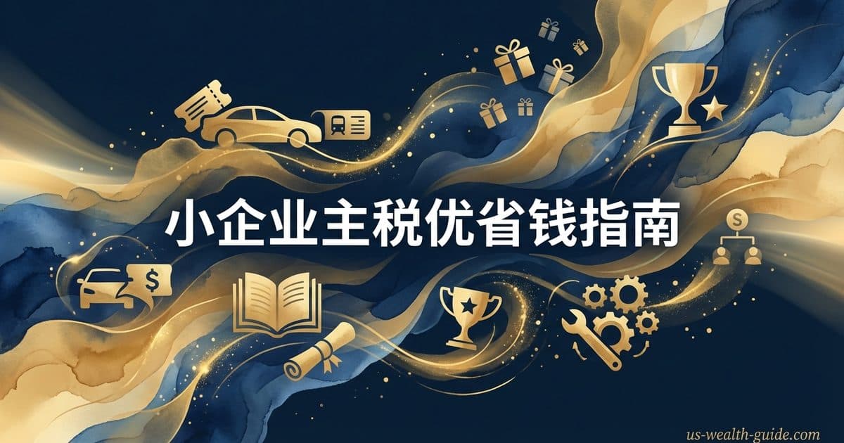 小企业主税务优惠福利完全指南:IRC §132 Fringe Benefits如何每年省税$10,000+(2026年最新规则) — 美国高净财务指南博客封面图