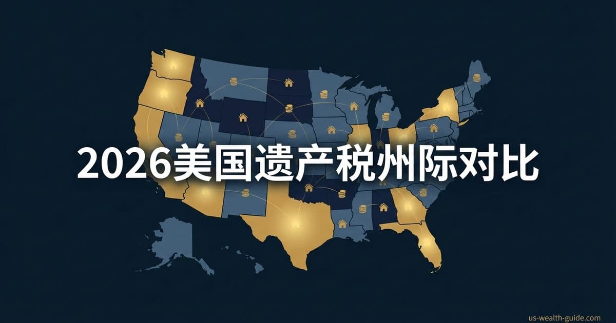 2026年美国各州遗产税对比地图 — 华人家庭迁居指南