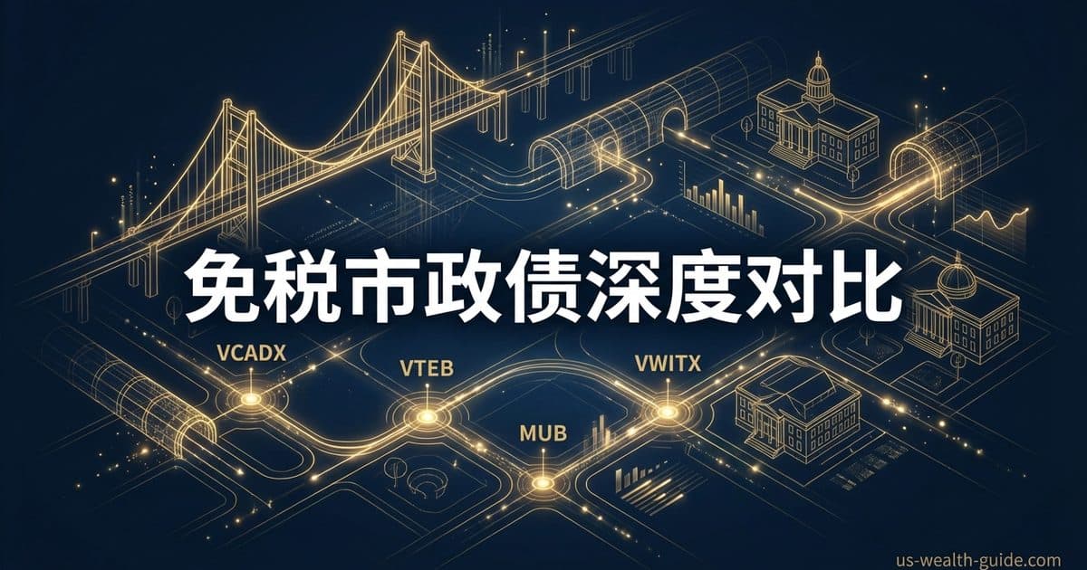 VCADX / VTEB / MUB / VWITX 2026 深度对比:免税市政债基金怎么选 — 美国高净财务指南博客封面图