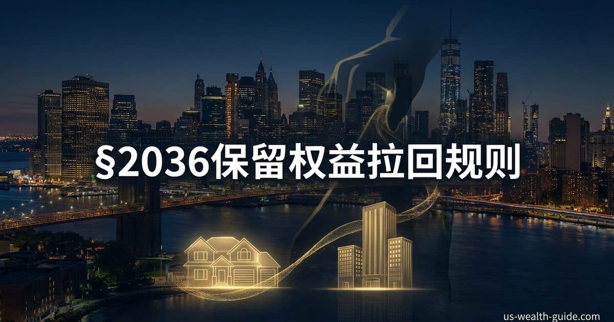 §2036转让但保留权益拉回毛遗产规则:自住房保留权、家族合伙控制权与 Byrum 立法反转避坑指南 — 美国高净财务指南博客封面图