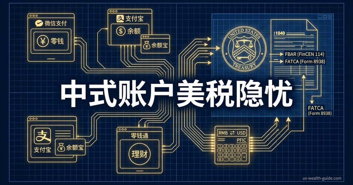 微信支付、支付宝、余额宝的FBAR和FATCA申报:华人最常忽视的海外账户陷阱 — 美国高净财务指南博客封面图