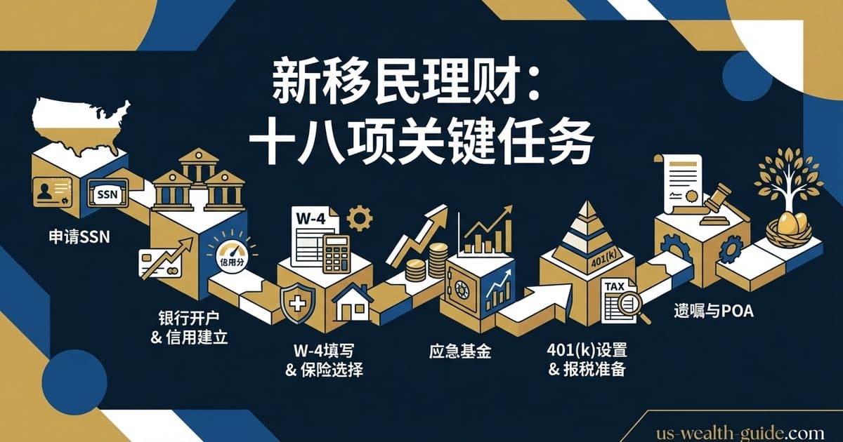 美国新移民理财第一年完全指南 — 20件关键财务任务