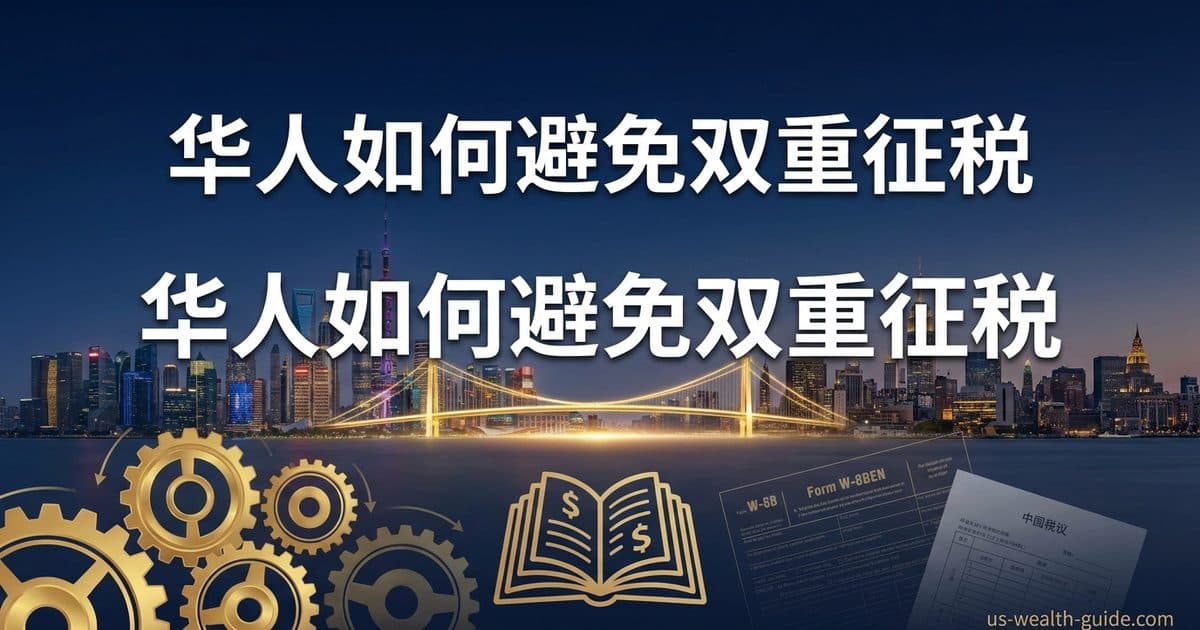 中美税收协定完全指南:华人如何利用协定避免双重征税、降低预扣税率 — 美国高净财务指南博客封面图