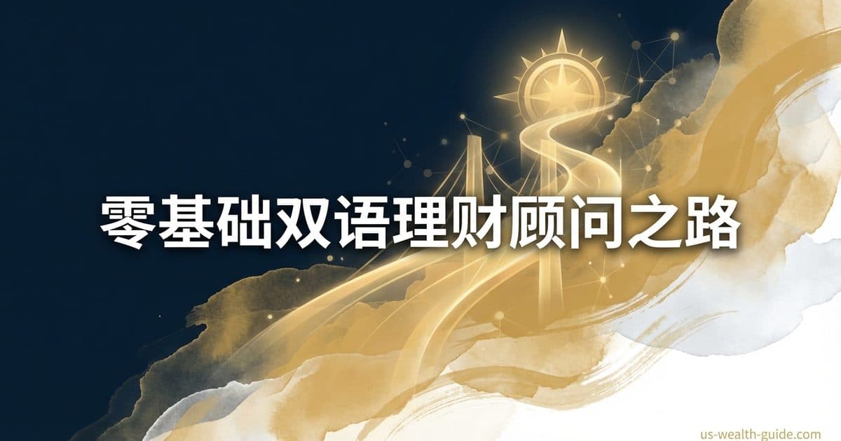 华人在美零基础成为 Financial Advisor 的 8 步财富领航路径 — 美国高净财务指南博客封面图