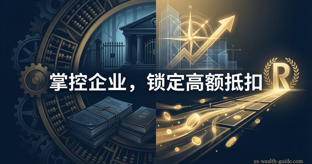 美国高净值华人企业主退休账户全攻略:深度剖析高额抵扣的核心秘密 — 美国高净财务指南博客封面图
