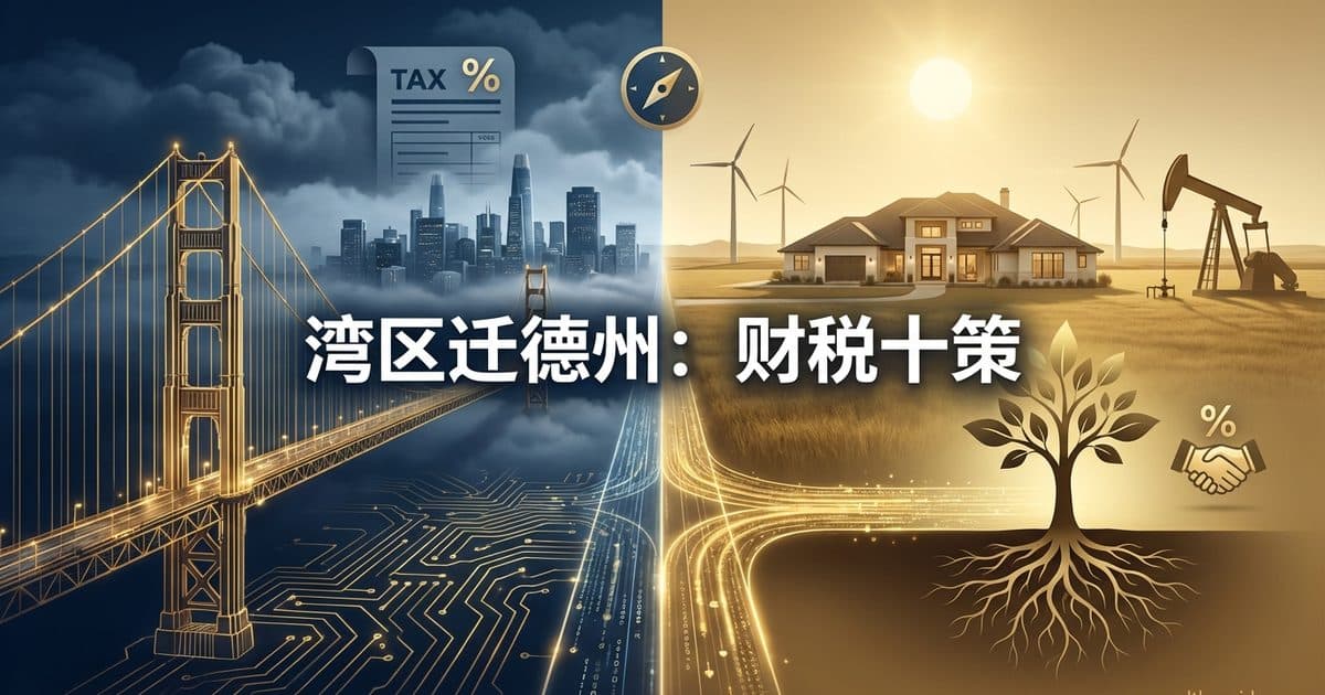 湾区高净值家庭搬迁德州财务规划十项全攻略 🏆 — 美国高净财务指南博客封面图