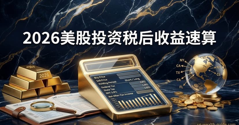 美国资本利得税计算器 — 联邦税·州税·NIIT一键计算