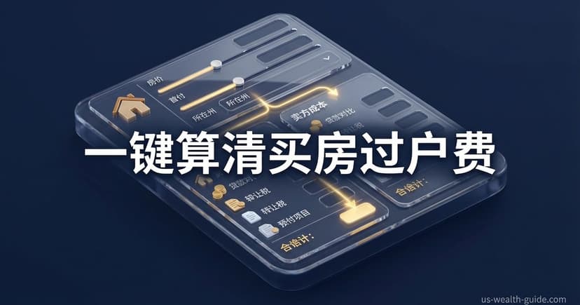 美国买房过户费计算器 — Closing Costs买方卖方费用明细