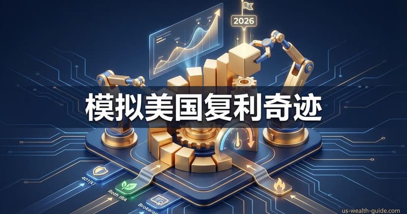 美国投资复利计算器 — 401(k)、Roth IRA复利增长模拟