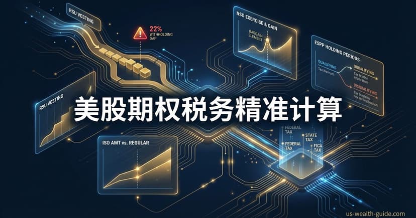 RSU与股票期权税务计算器 — RSU/ISO/NSO/ESPP税务一键计算