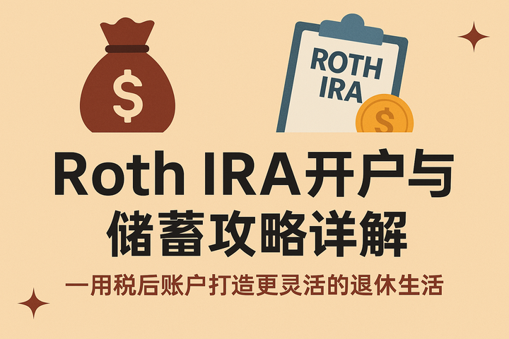 Roth IRA开户与储蓄攻略详解——用税后账户打造更灵活的退休生活