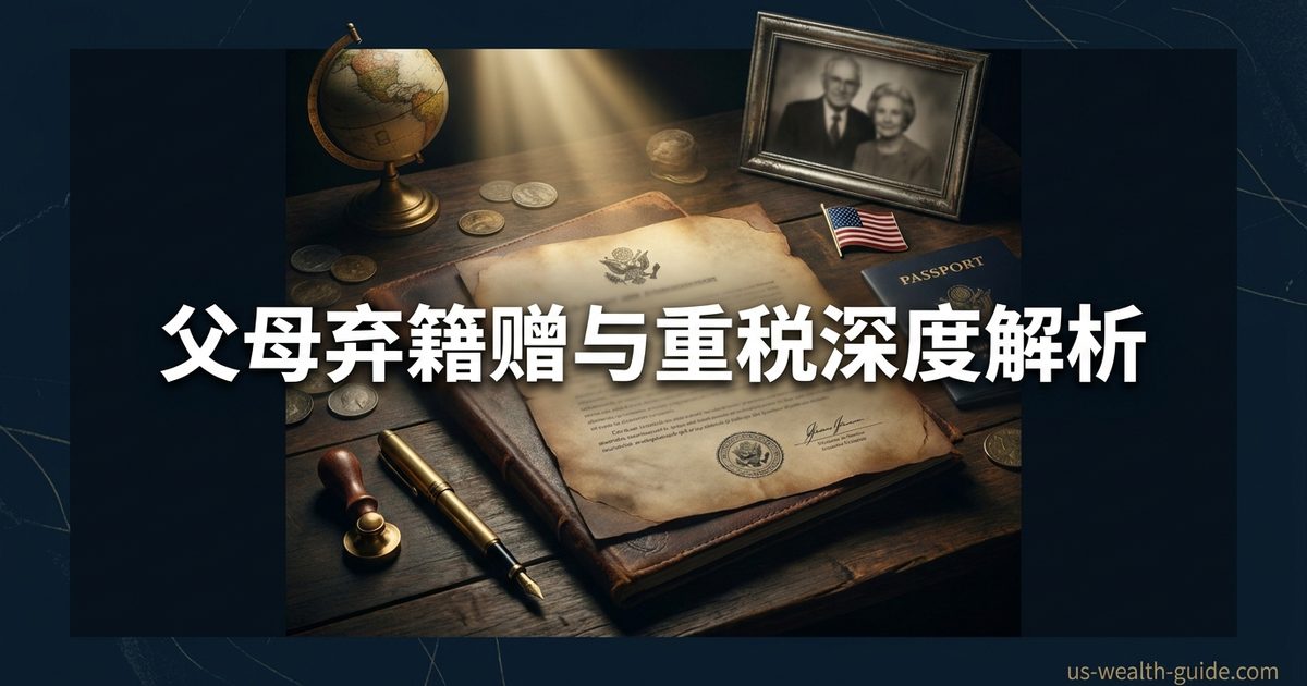 父母弃籍赠与交40%税？Form 708与§2801接收方指南 | 美国高净财务指南